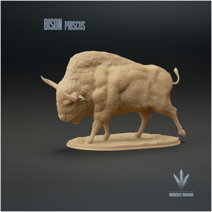 Bison priscus - UNPAINTED - Miniature Museum
