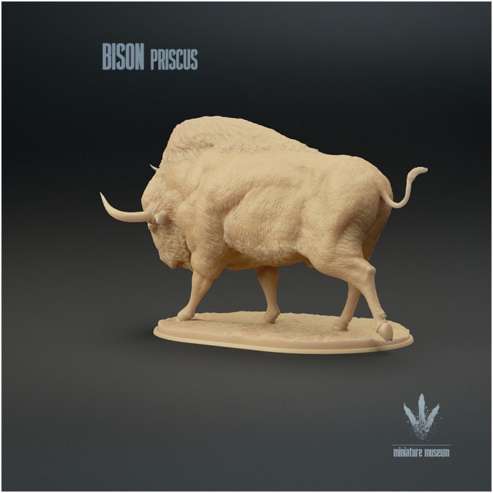 Bison priscus - UNPAINTED - Miniature Museum