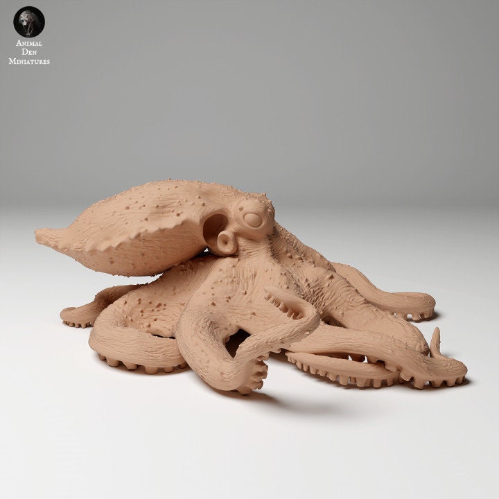Greater Blue-Ringed Octopus - UNPAINTED - Animal Den Miniatures