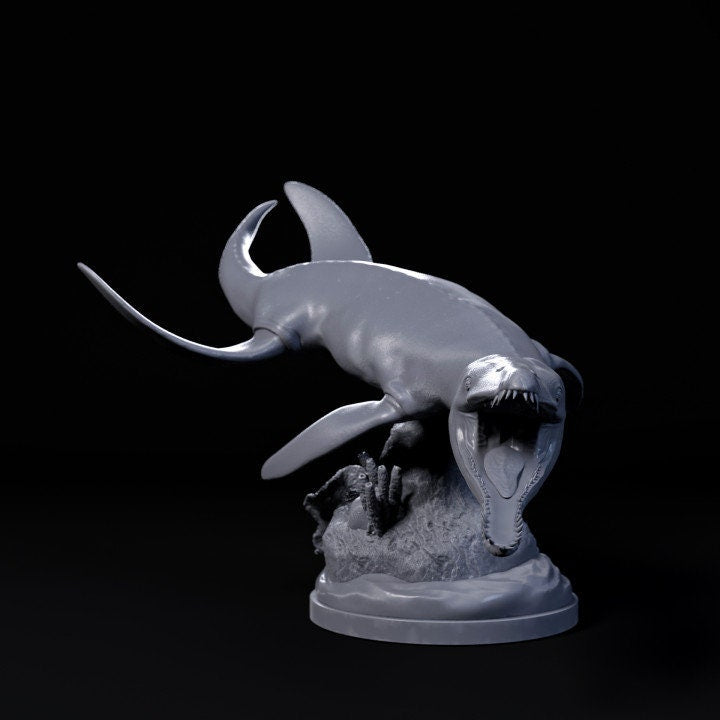 Liopleurodon turning - UNPAINTED - Dino and Dog Miniatures