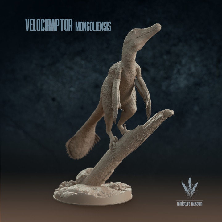 Velociraptor mongoliensis - UNPAINTED - Miniature Museum