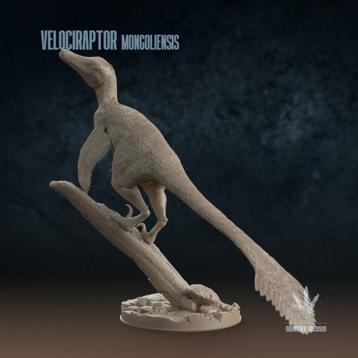 Velociraptor mongoliensis - UNPAINTED - Miniature Museum