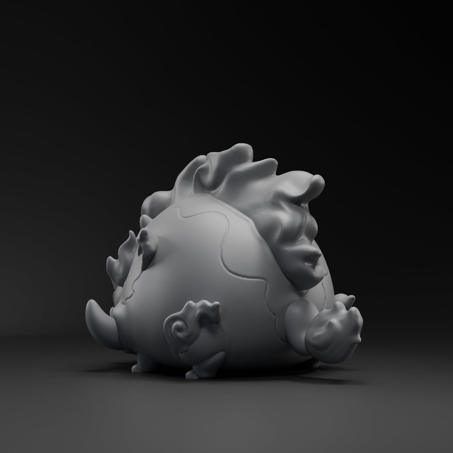 Hokii - UNPAINTED - Grumpii Art Toy