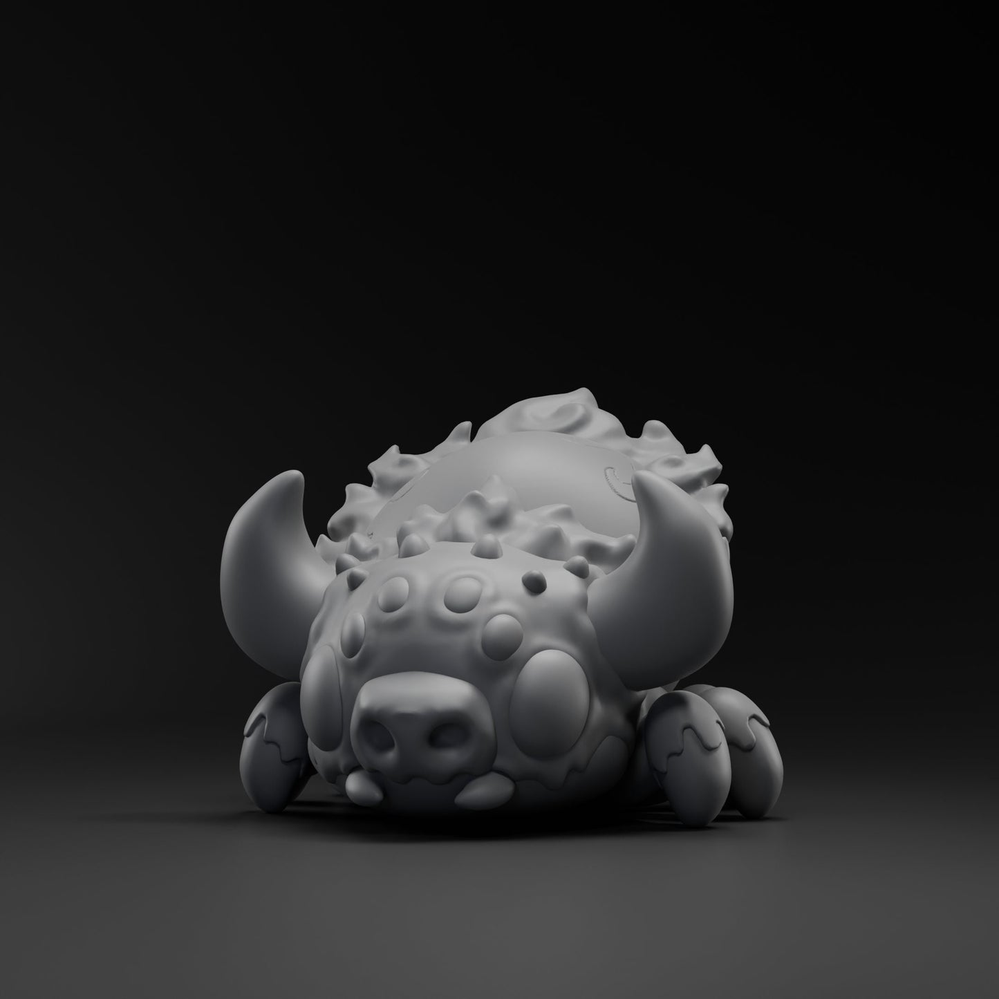 Ushii-Onii - UNPAINTED - Grumpii Art Toy