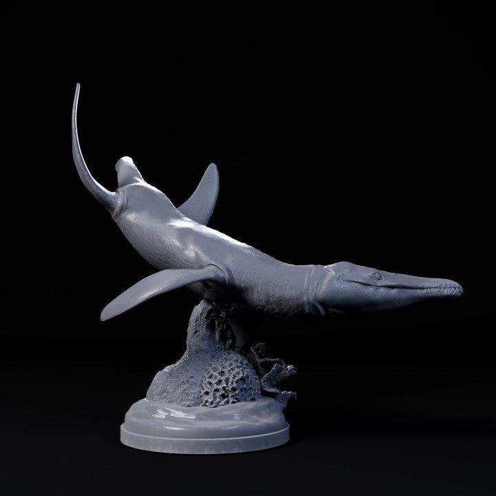 Liopleurodon swimming - UNPAINTED - Dino and Dog Miniatures
