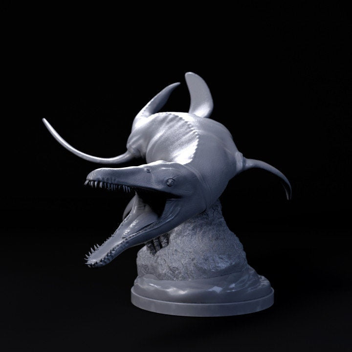 Liopleurodon turning - UNPAINTED - Dino and Dog Miniatures