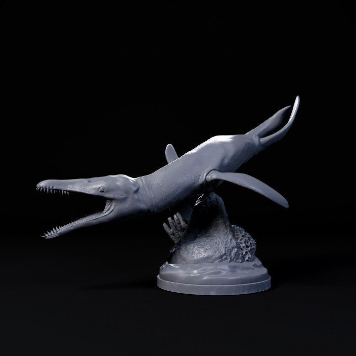 Liopleurodon turning - UNPAINTED - Dino and Dog Miniatures
