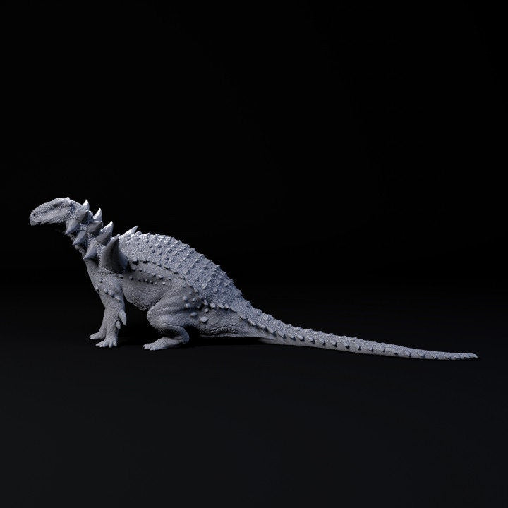 Sauropelta sitting - UNPAINTED - Dino and Dog Miniatures