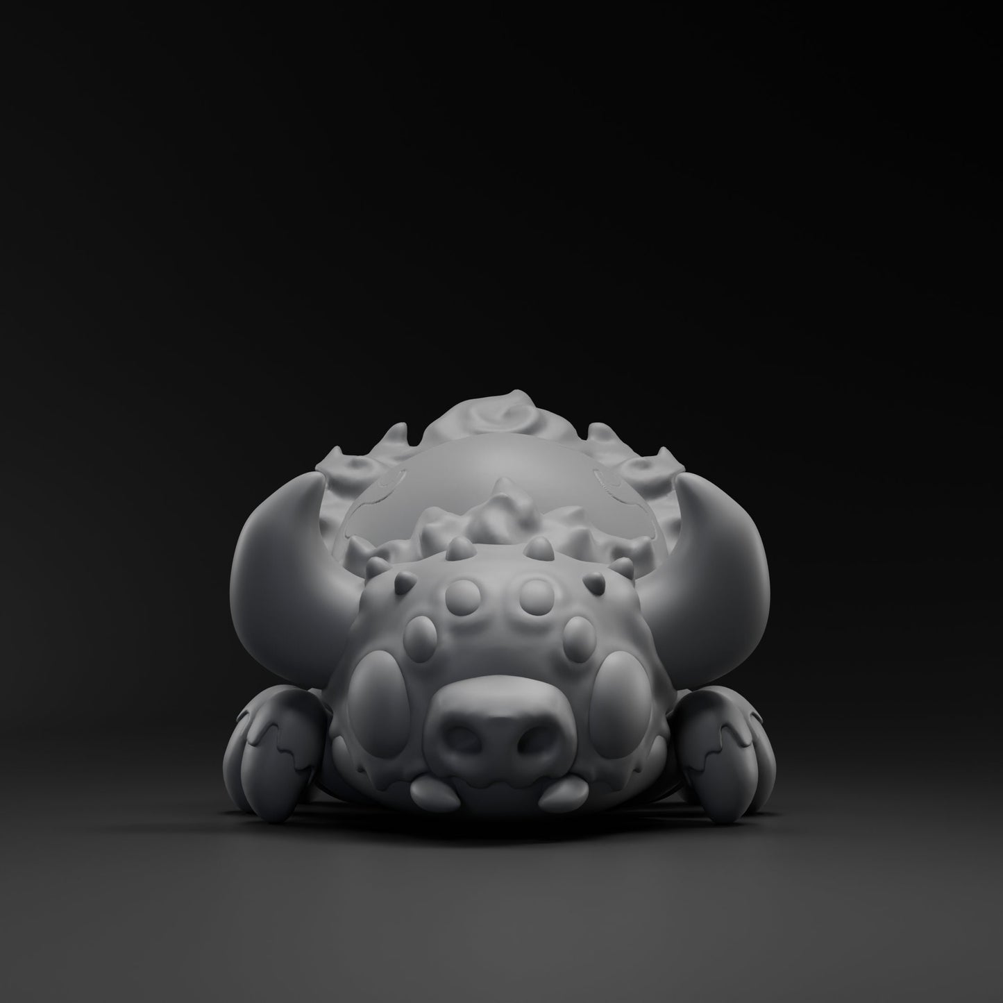 Ushii-Onii - UNPAINTED - Grumpii Art Toy