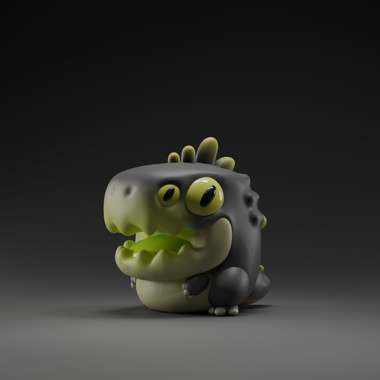 Chompii - UNPAINTED - Grumpii Art Toy