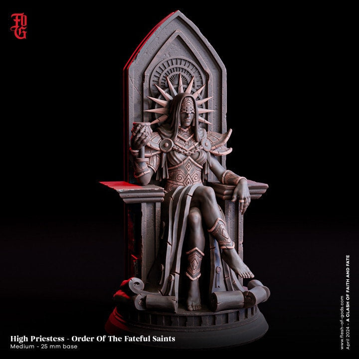 High Priestess - Order Of The Fateful Saints - Flesh of Gods - UNPAINTED