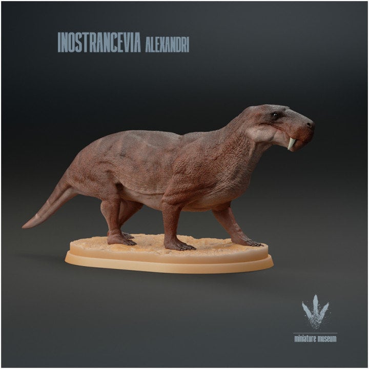 Inostrancevia alexandri : The Ancient Saber-tooth - UNPAINTED - Miniature Museum