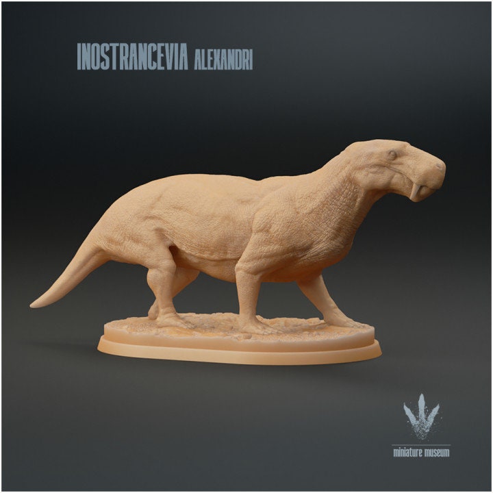 Inostrancevia alexandri : The Ancient Saber-tooth - UNPAINTED - Miniature Museum