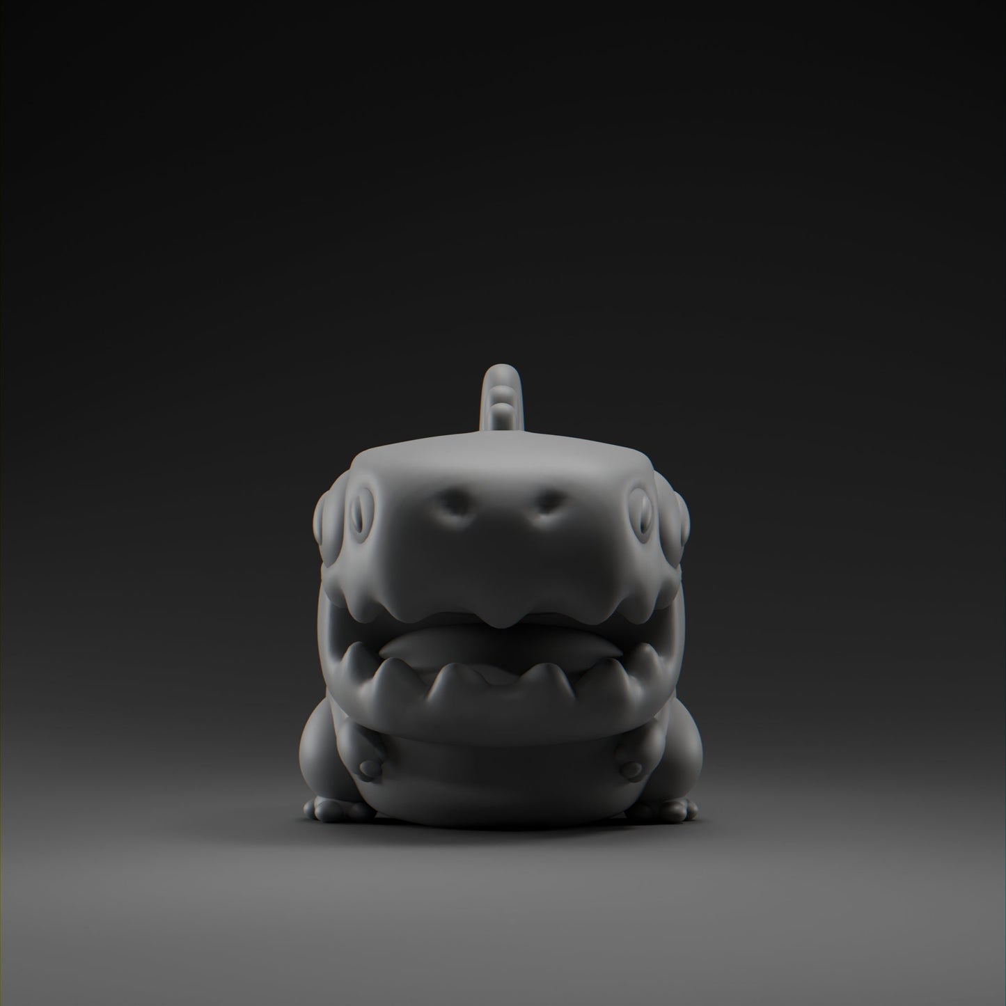 Chompii - UNPAINTED - Grumpii Art Toy