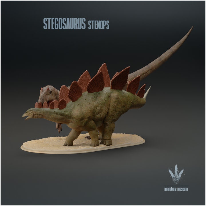 Stegosaurus stenops: Attack - UNPAINTED - Miniature Museum