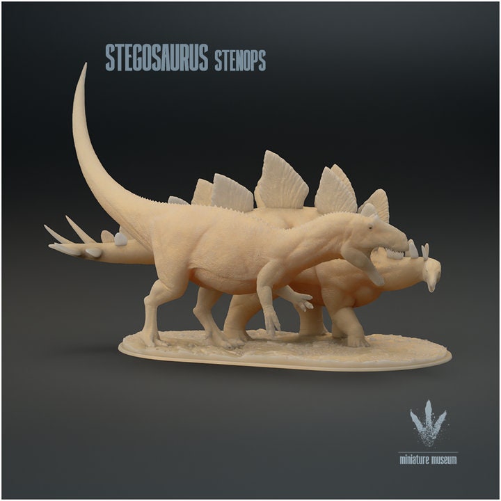 Stegosaurus stenops: Attack - UNPAINTED - Miniature Museum