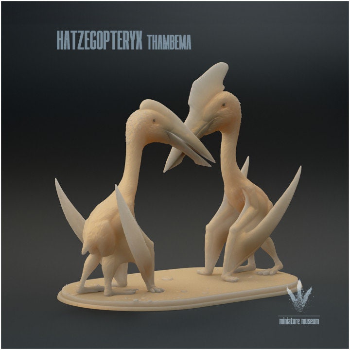 Hatzegopteryx thambema : Displaying Couple - UNPAINTED - Miniature Museum