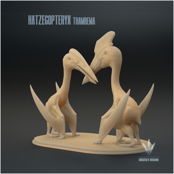 Hatzegopteryx thambema : Displaying Couple - UNPAINTED - Miniature Museum
