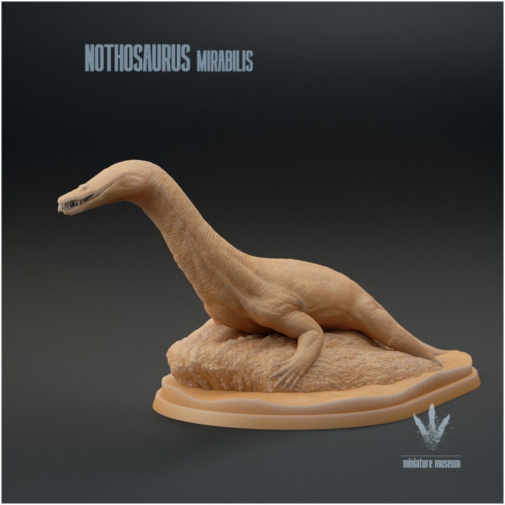 Nothosaurus mirabilis : Resting - UNPAINTED - Miniature Museum