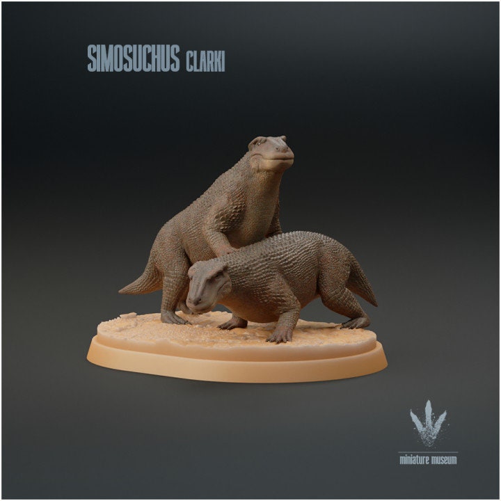 Simosuchus clarki : Couple - UNPAINTED - Miniature Museum