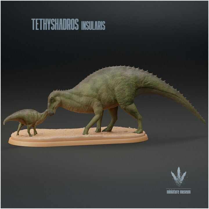 Tethyshadros insularis : Family - UNPAINTED - Miniature Museum