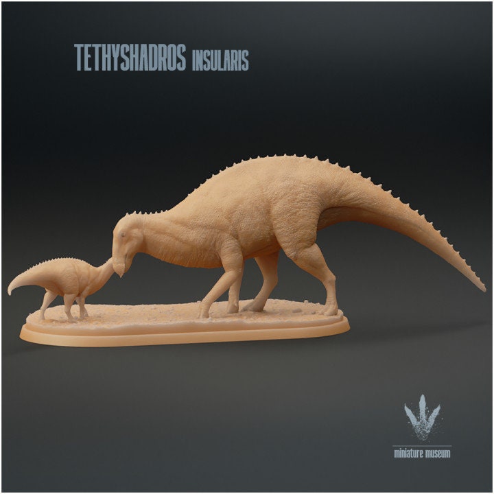 Tethyshadros insularis : Family - UNPAINTED - Miniature Museum