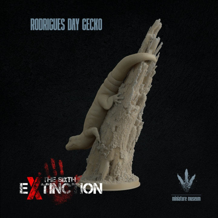 Rodrigues day gecko : Climbing - UNPAINTED - Miniature Museum