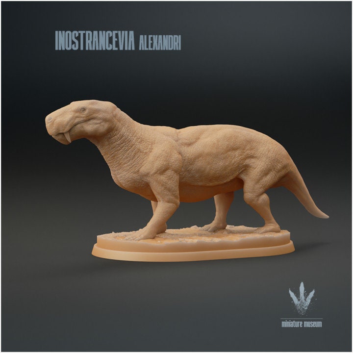 Inostrancevia alexandri : The Ancient Saber-tooth - UNPAINTED - Miniature Museum