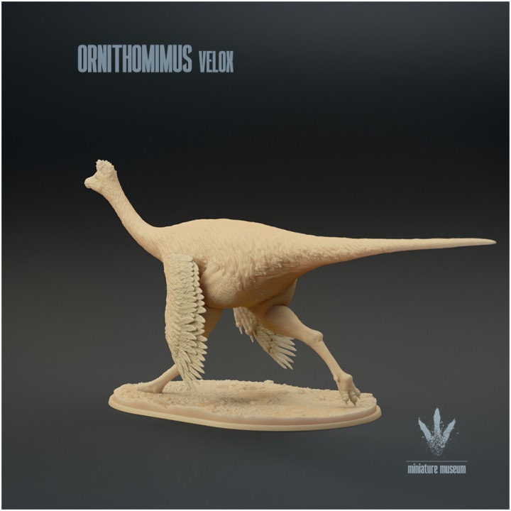Ornithomimus velox : Running - UNPAINTED - Miniature Museum