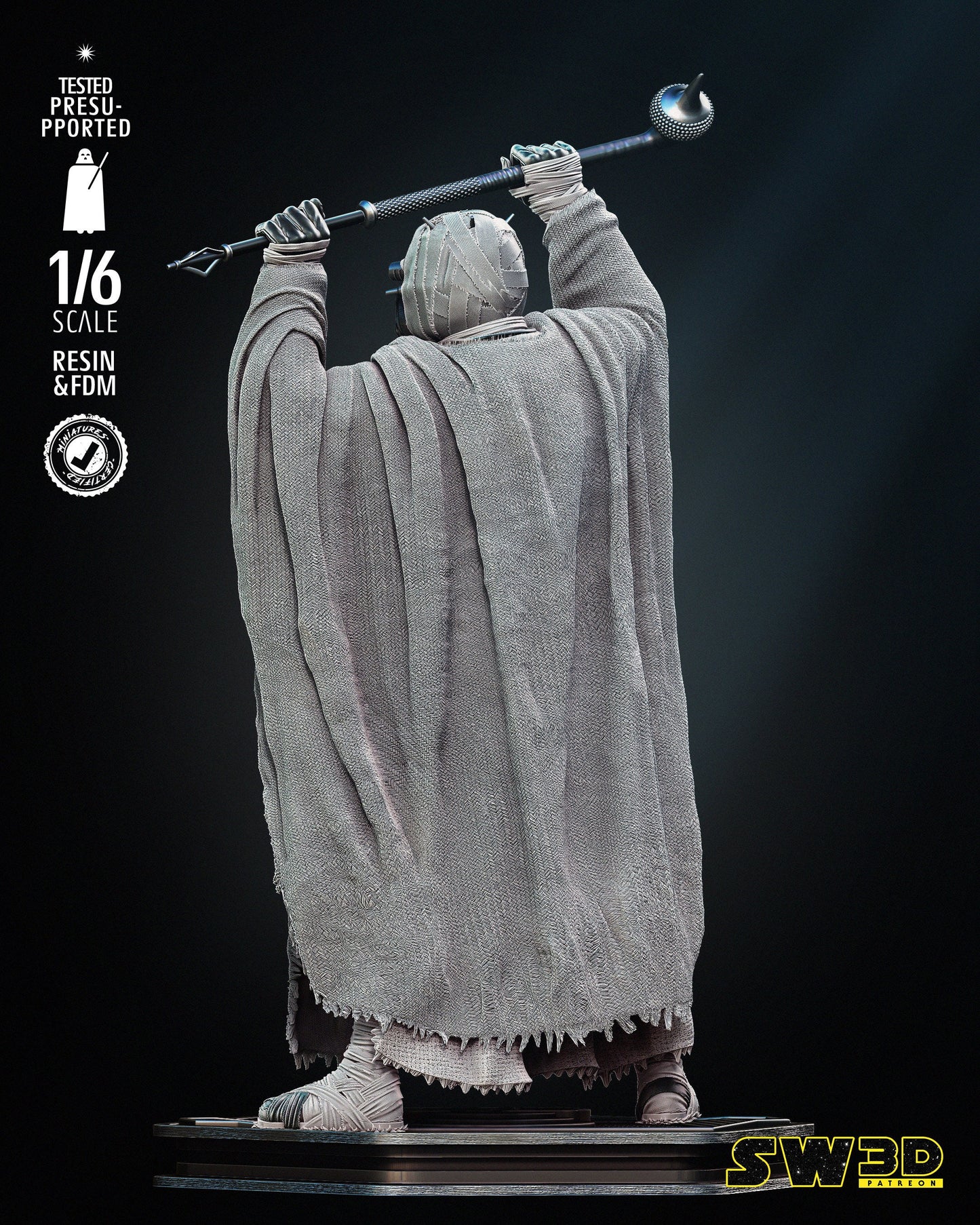 Tusken Sculpture - UNPAINTED FAN ART - Star Wars 3D Models