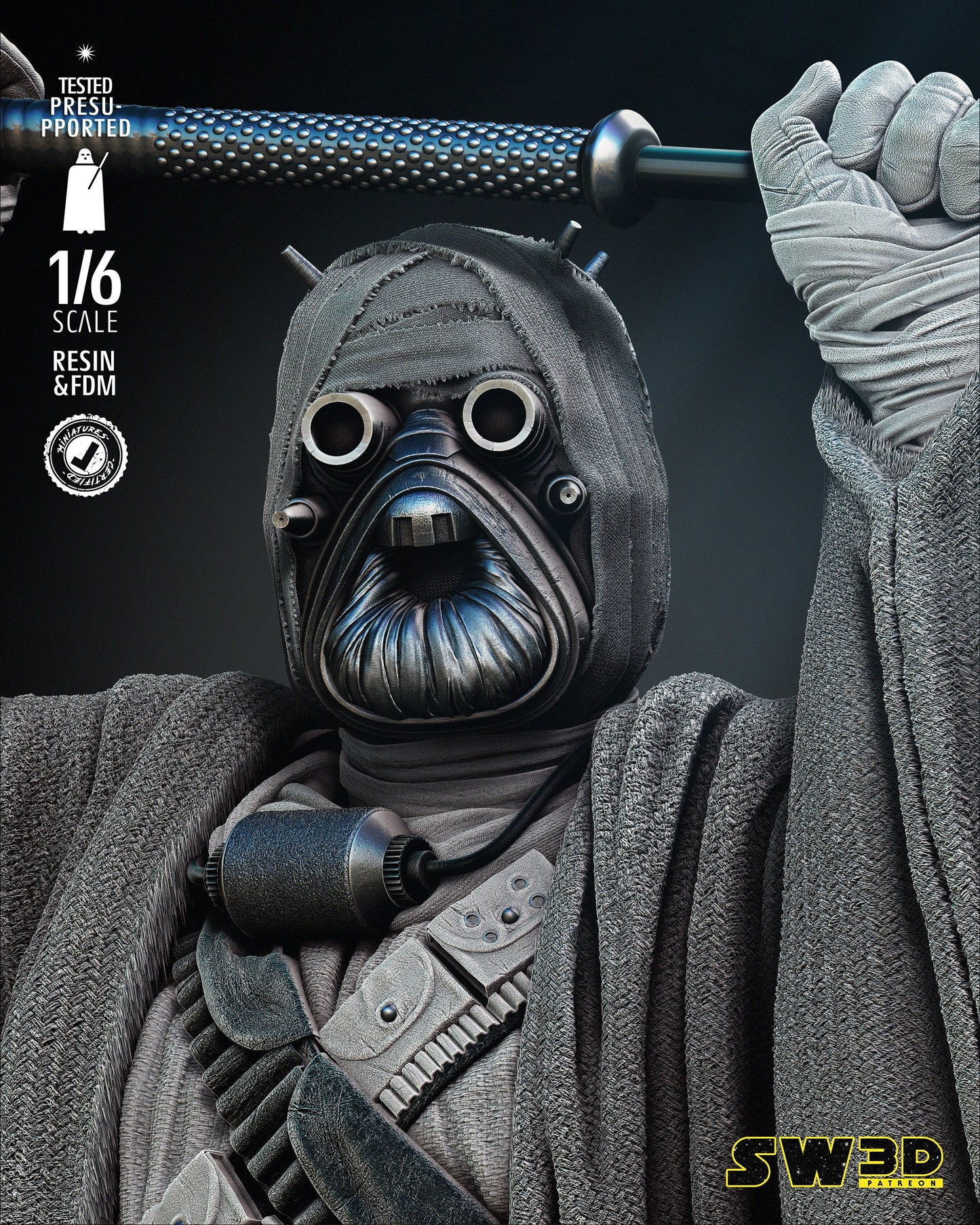 Tusken Sculpture - UNPAINTED FAN ART - Star Wars 3D Models