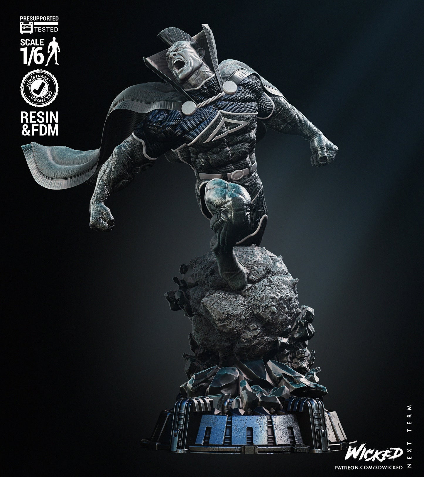 Gladiator Sculpture - UNPAINTED FAN ART - Wicked 3d prints