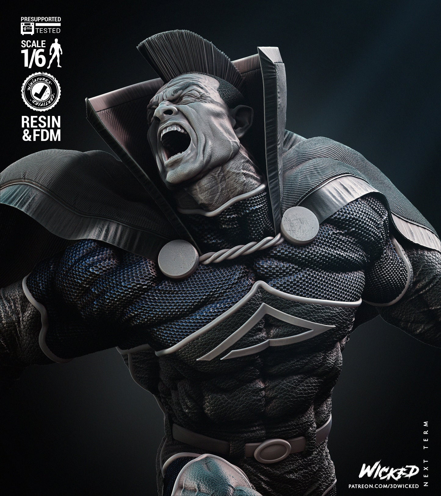 Gladiator Sculpture - UNPAINTED FAN ART - Wicked 3d prints