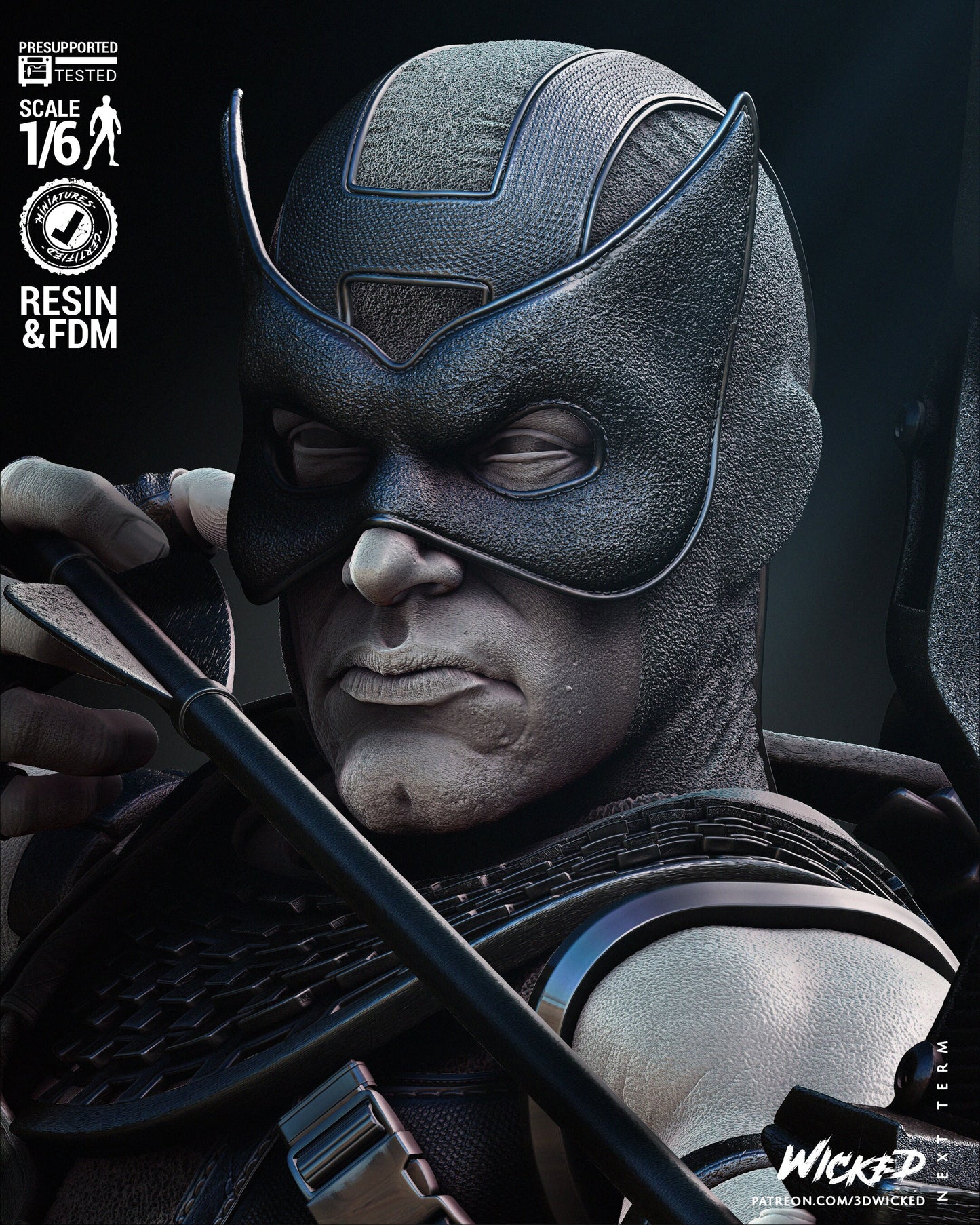 Hawkeye - UNPAINTED FAN ART - Wicked 3d prints