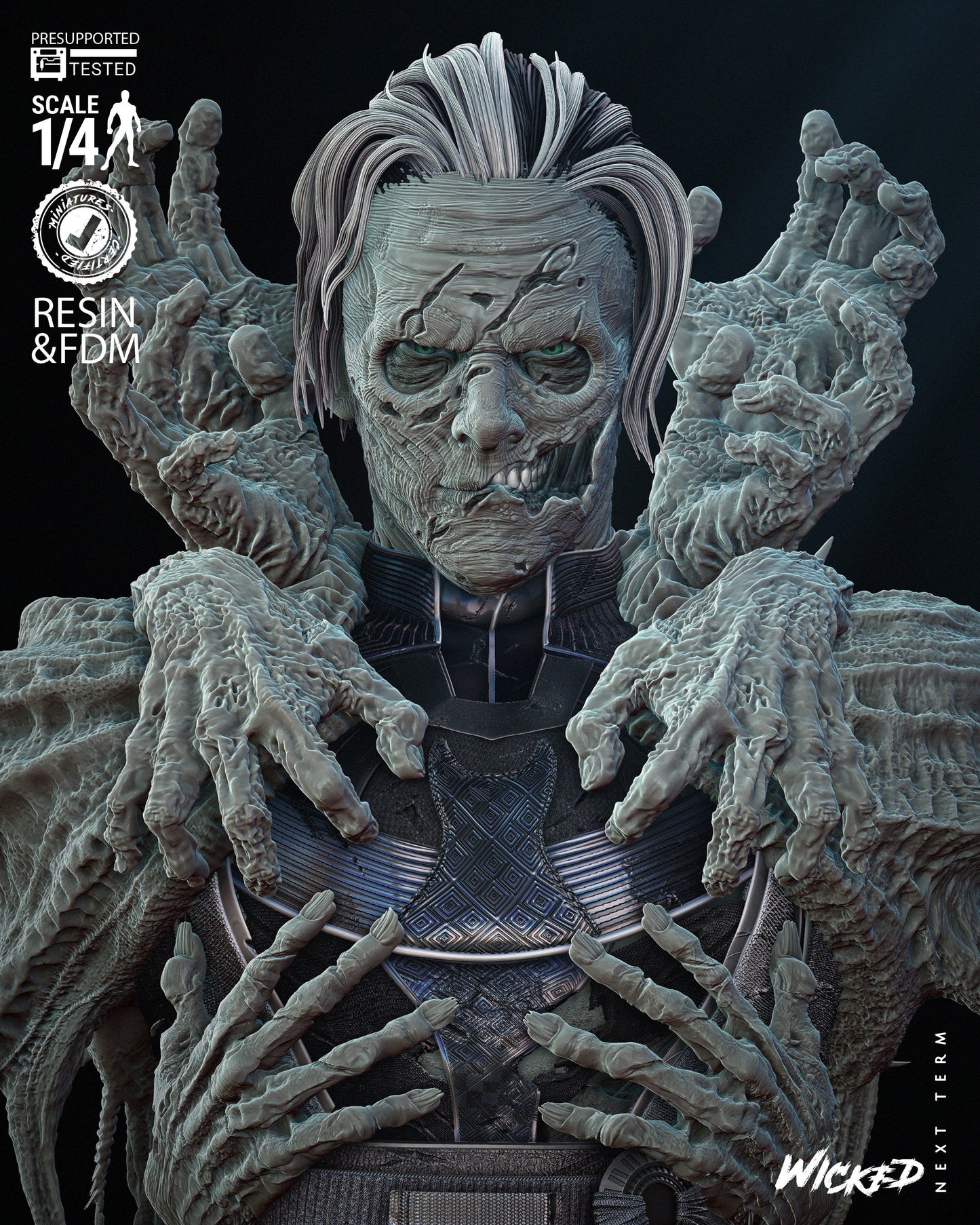 Dead Strange Bust - UNPAINTED FAN ART - Wicked 3d prints