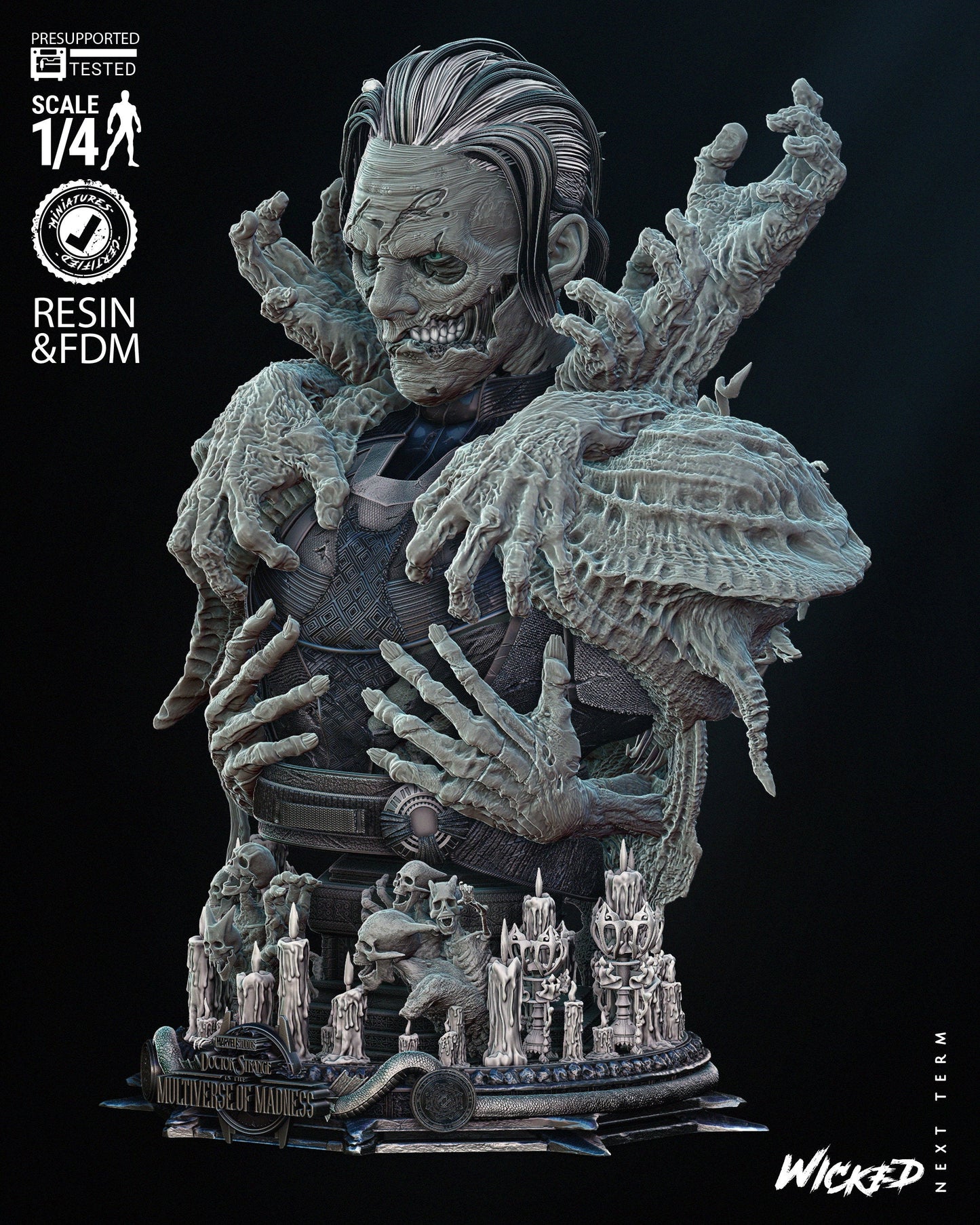 Dead Strange Bust - UNPAINTED FAN ART - Wicked 3d prints
