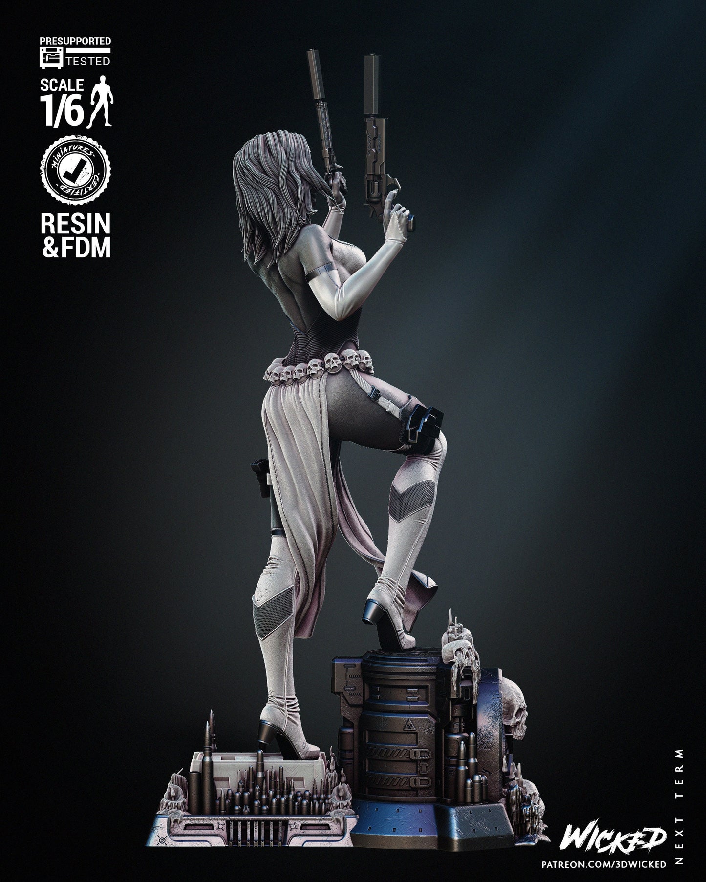 Mystique Sculpture - UNPAINTED FAN ART - Wicked 3d prints