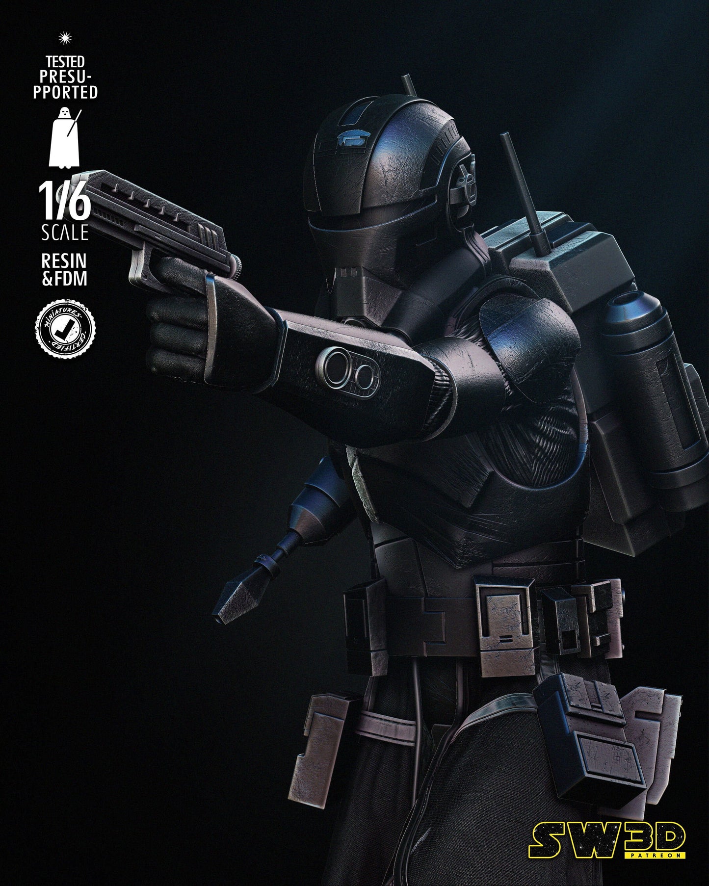 Echo Sculpture - UNPAINTED FAN ART - Star Wars 3D Models