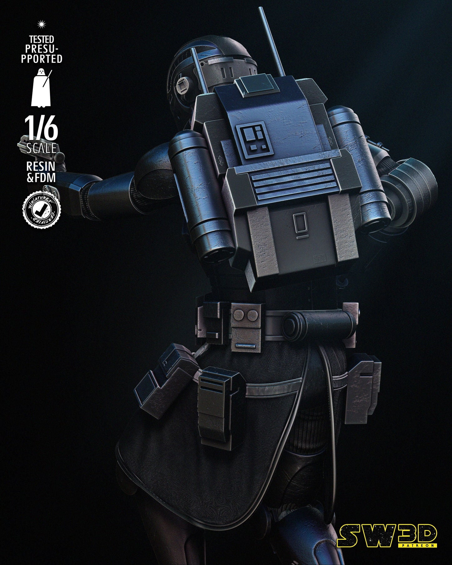 Echo Sculpture - UNPAINTED FAN ART - Star Wars 3D Models