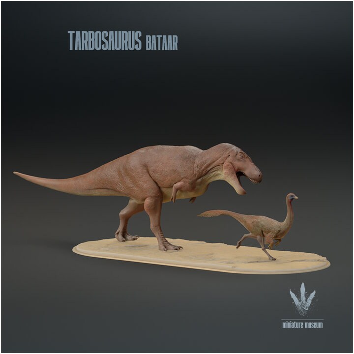 Tarbosaurus bataar : Chase - UNPAINTED - Miniature Museum