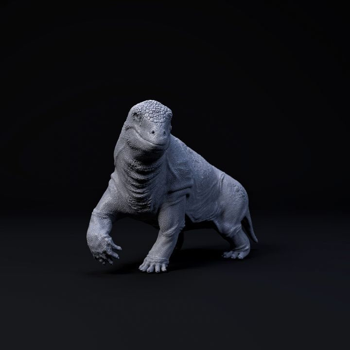 Moschops walking - UNPAINTED - Dino and Dog Miniatures
