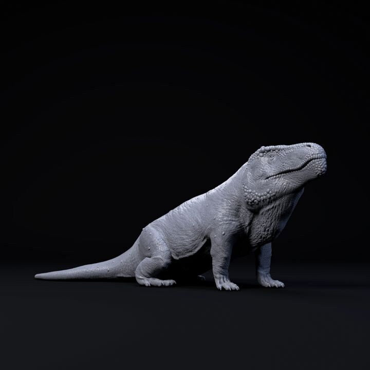 Erythrosuchus resting - UNPAINTED - Dino and Dog Miniatures
