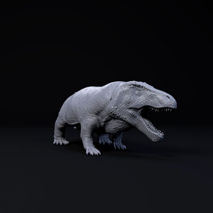 Erythrosuchus walking - UNPAINTED - Dino and Dog Miniatures