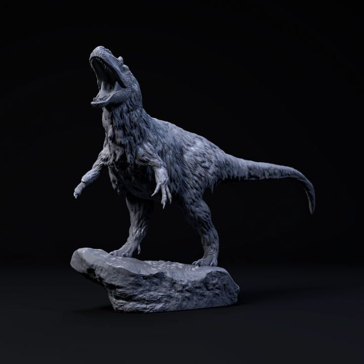 Yutyrannus Huali roar - UNPAINTED - Dino and Dog Miniatures