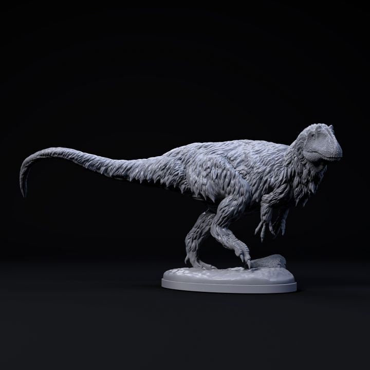 Yutyrannus Huali running - UNPAINTED - Dino and Dog Miniatures