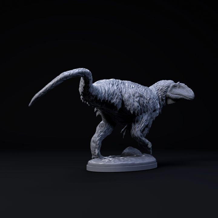 Yutyrannus Huali running - UNPAINTED - Dino and Dog Miniatures