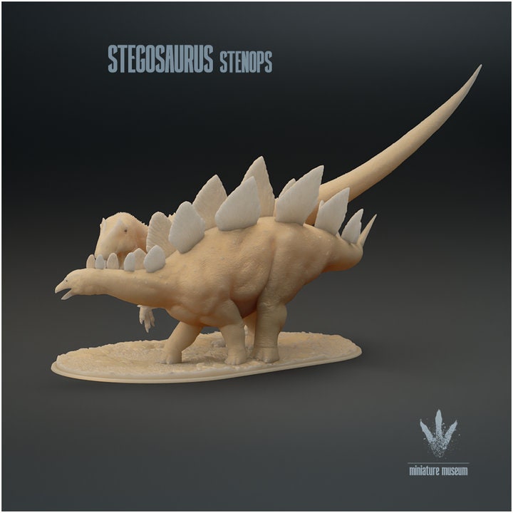 Stegosaurus stenops: Attack - UNPAINTED - Miniature Museum