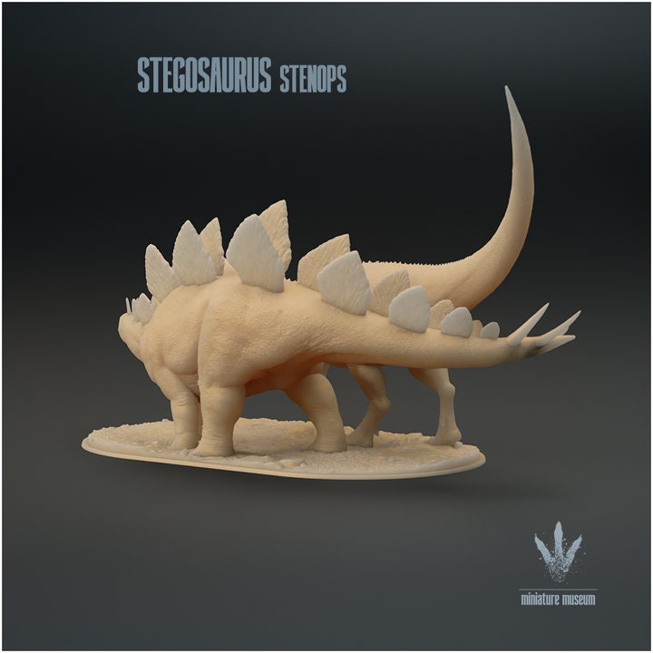 Stegosaurus stenops: Attack - UNPAINTED - Miniature Museum