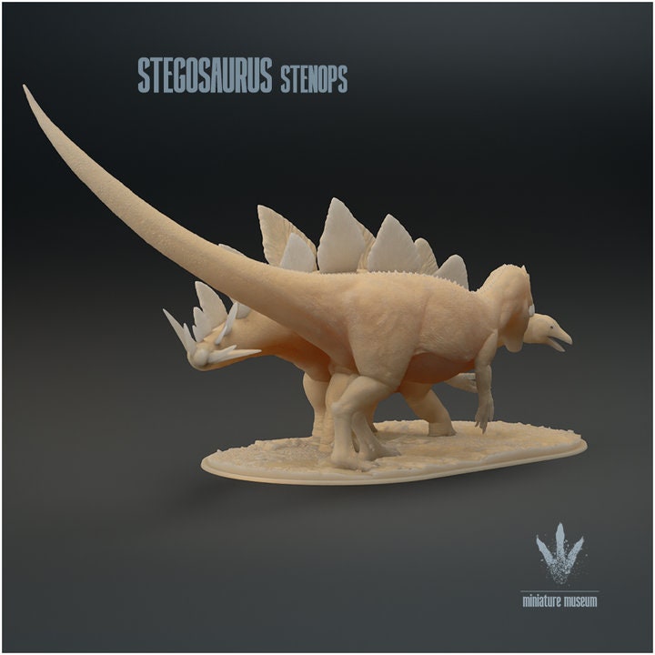 Stegosaurus stenops: Attack - UNPAINTED - Miniature Museum