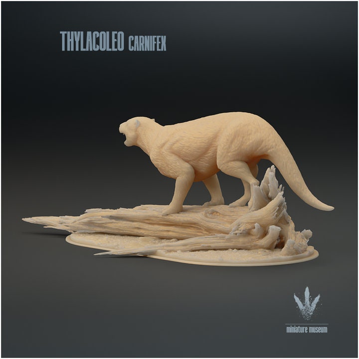 Thylacoleo carnifex : Snarl - UNPAINTED - Miniature Museum